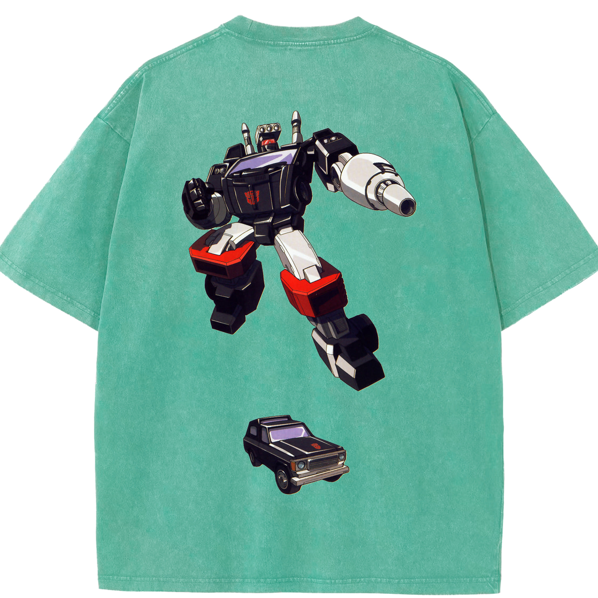 （画像用）  綿100% ヴィンテージ風 半袖Tシャツ（背面プリント）